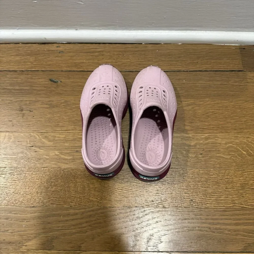 Native Robbie Roam Pink Burgundy Maroon Slip-On Casual Shoes Sz 10